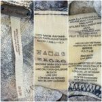 Free People  Indigo Call On Me Diamond Printed Top Blouse Asymmetrical Straps M Photo 9