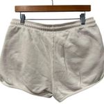 Reformation  Cream Activewear Lounge Women's Organic Cotton Shorts Large Photo 3