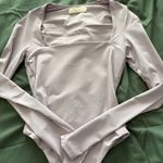 Amazon  long sleeve bodysuit square neck purple Photo 1