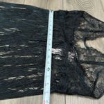 Victoria's Secret Victoria’s Secret Black Fringe Slip And V-String Panty Size Large Photo 13