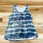 Lucky Brand Tie Dye Logo Racerback Tank Top Women’s Large Photo 0