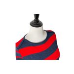 Tommy Hilfiger Knit Top Womens S Red Blue Striped Shimmery Nautical Preppy Photo 7