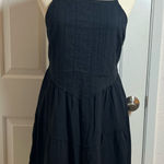 Hippie Rose ‎ Black Mini Dress with Spaghetti Straps Size Large Photo 0