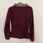 prAna  Twisty maroon velvet fleece pullover sweatshirt Photo 3