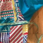 Vintage Teddi Unisex Windbreaker Shirt w/ Matching Jacket Abstract EUC Sz XL 80s Blue Photo 11