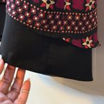 Dana Buchman  Sheer Overlay Floral Print Blouse Short Sleeve Scoop Neck Top #‎ Photo 6