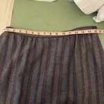 Pendleton Vintage  pure virgin wool stripe midi skirt 30" waist K42 Photo 3