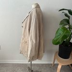 Style & Co . Suede Leather Tan Long Jacket Photo 1