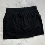Athleta  Skort Black Medium Athletic Skirt with Shorts Pockets Drawstring Womens Photo 0