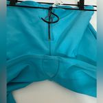 Alo Yoga  High Waist Fast Legging Bright Aqua Zip Front Leggings Size Medium Photo 7