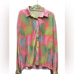 Jess Lea Malibu Sunset pleated short and top set. Size Large Pink Photo 9