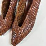 Sesto Meucci Vintage Sesto‎ Meucci Woven Leather Pointed Toe Heels Made in Italy 5.5 Photo 1