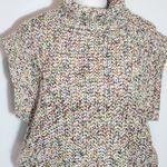 Noisy May Multi-Color Chunky Knit Sweater Vest Size Small Cropped Vest Photo 3