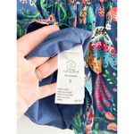 Farm Rio  | Tropical Birds Blouse Navy Blue Multi | Sz S | Tropical Bold Vibrant Photo 7