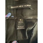 Briggs New York Black Slipper Embroidery Capris Womens 8 NWT Nautical Coastal Photo 5