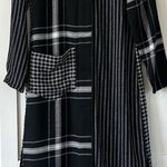 KĘDZIOREK Wool Viscose Patchwork Dress NWT Size 38 Black Photo 0