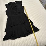 Parker Tangia Ruffled Short Dress Sz 6 Flutter Sleeve 100% Silk Photo 6