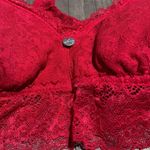 DKNY Red Lace Racerback Bralette Size M Photo 2