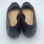 Tory Burch Minnie Purple Leather Ballet Flats Womens 5 Comfort Slip On Photo 5