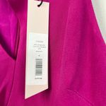 Cushnie et Ochs One Shoulder Cutout Frill Magenta Cocktail Mini Dress Photo 5