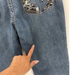 Shyanne  flare Bootcut Jeans Size 32 Floral Embroidered Blue Denim 30 western Photo 5
