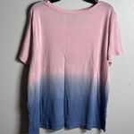 Hollister  Women Blue/Pink Casual tie dye shirt size L Photo 3