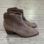 Seychelles Anthropologie Upside Taupe Suede Booties New! Photo 3