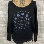 Chaser Sun Moon and Stars Hi-Low Dolman Sweatshirt Photo 1