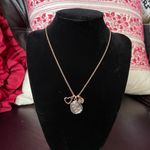 Michael Kors 3-PC Charms MK Logo 2 Hearts Rose Gold Brass NecklaceNWT MKJ7800791 Photo 0