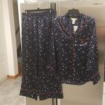l*space πL*π Luna Pajama Set ~ Starry Night Star Print Medium M NWT Photo 7