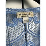 One World  Women’s Boho Open Front W/Tie Crochet Lace Back Cardigan Bat Wing Sz M Photo 8