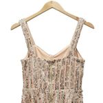 Lulus Sequined Skater Dress Women’s Size XS Throw Some Glitter Rose Gold Wedding Photo 4