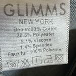 Glimms New York Jeans Natural Leather Shorts Genuine Cowhide Shorts SZ 30 #2505 Blue Photo 11