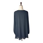 Show Me Your Mumu Show Me‎ Your Mumu Shirt Women Small Black Chiffon Jamie Tunic Whimsigoth Flowy Photo 3