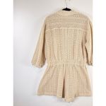 Free People NWT FP Beach Womens Romper Beige Ryan Playsuit Knit Relaxed Medium Photo 7