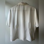Laura Scott Vintage Lace Collar Cream Blouse Size 10 Photo 3