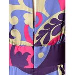 Boden Dress Women 6 Purple Pink Silk Flutter Sleeve Paisley Print Boho Preppy Photo 7