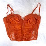 Edikted - Orange Lace Corset Photo 0