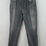 frame denim FRAME Nouveau Le Mix Gray Cropped Jeans Ankle Designer Two Tone Fray Size 27 Photo 1