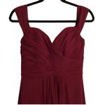DESSY COLLECTION Vivian Diamond 2970 Claret Off the Shoulder Draped Dress $284 Red Size 14 Photo 8