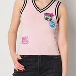 Hello Kitty Toyko Speed Size XL Juniors V Neck Sleeveless Tank Top Black Photo 0