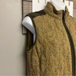 J. McLaughlin Green Brown Tweed Wool/Silk Blend Sleeveless Vest Medium Photo 2