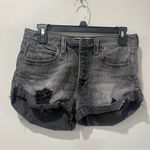 We The Free Free People Jean Shorts Button Fly Distressed Women's Size 2… Photo 1