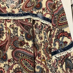 Ivy Jane  long sleeve paisley blouse size L Photo 2