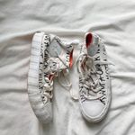 Converse  Chuck Taylor white orange and black high tops Photo 1