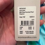 MONTE & LOU Mid Rise Ruched Swim Bottoms NEW Size 8 AU/ 4 US Blue Photo 5