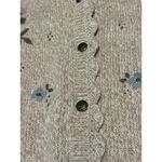 Jantzen Classics Cardigan Sweater Hand Embroidered Women Size Medium Floral VTG Photo 5