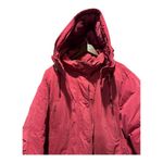 L.L.Bean Vintage Red Burgundy Goose Down Parka Coat removable hood size XL Photo 6