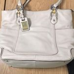 New B Makowsky Gold Silver Detail Tan Leather Handbag/Purse Duster Bag 13”x17” Photo 9