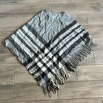 V. Fraas  gray plaid poncho Photo 3